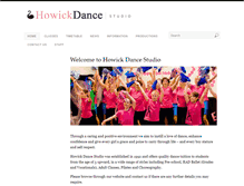 Tablet Screenshot of howickdance.co.nz